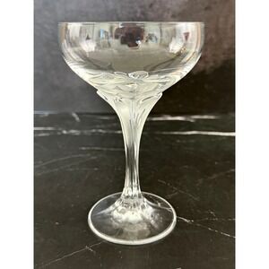 RARE Vintage 1980s Cristal D'Arques Granville 5 7/8in Coupe Champagne Glass